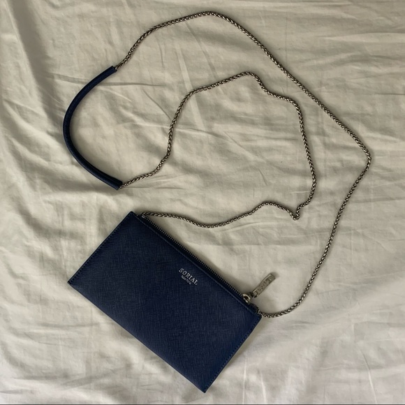 Sorial crossbody bag Brilliant blue w silver chain - Picture 7 of 7